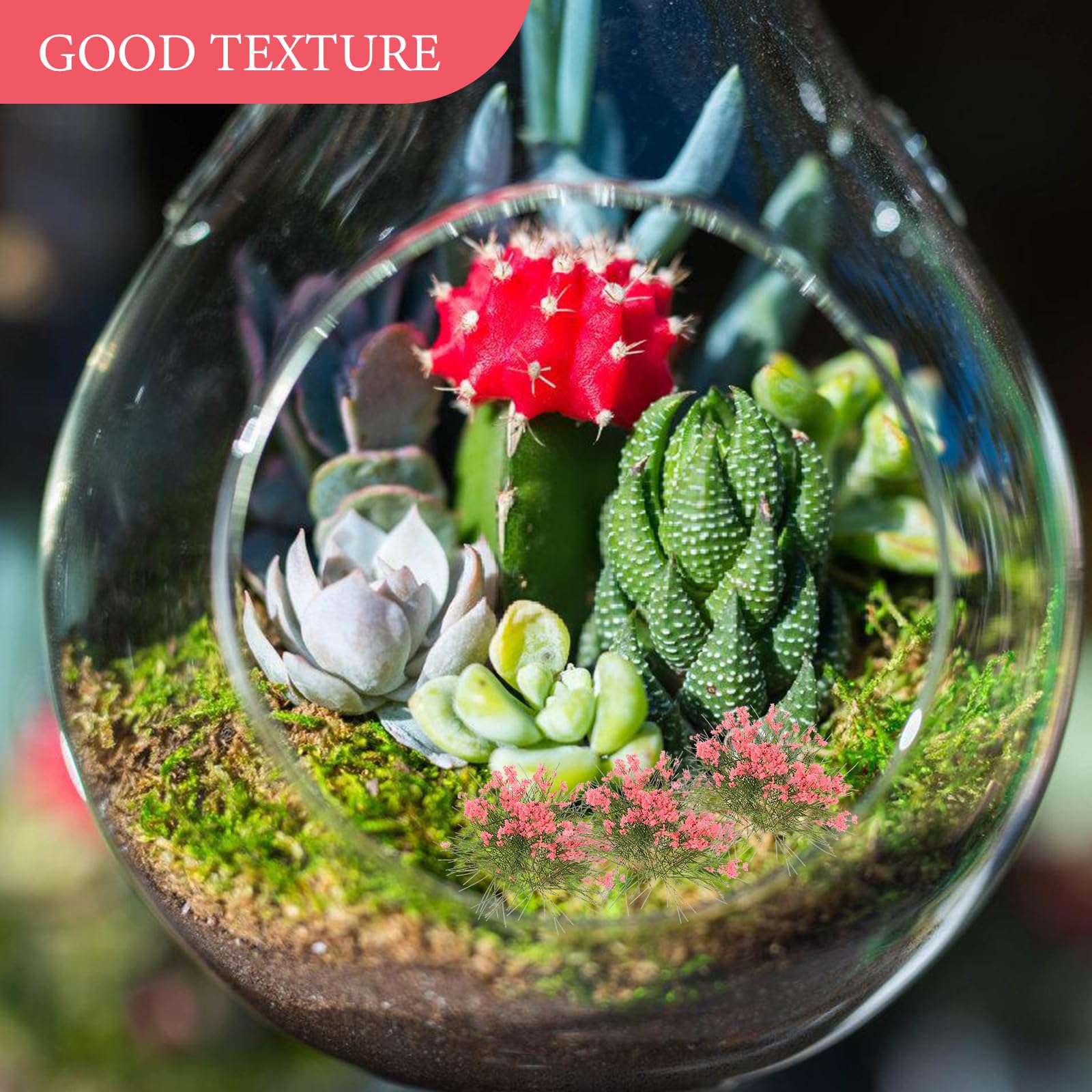 Sewroro 5pcs Static Grass Tuft Mini DIY Miniature Flower Cluster Vegetation Groups Grass Tuft Model Artificial for Train Landscape Railroad Scenery (Designed in Mini Size) - Image 2