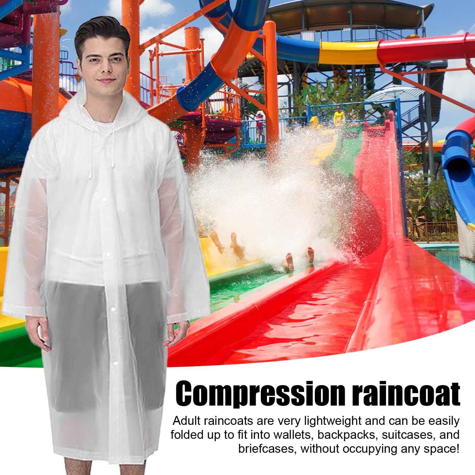 18 Pièces Poncho Pluie Imperméable - Multi-Fonctionnel Poncho - Réutilisable Pluie - Léger Poncho Pluie - Poncho Anti Pluie À Capuche | Adulte Unisexe, Camping, Taille Unique
