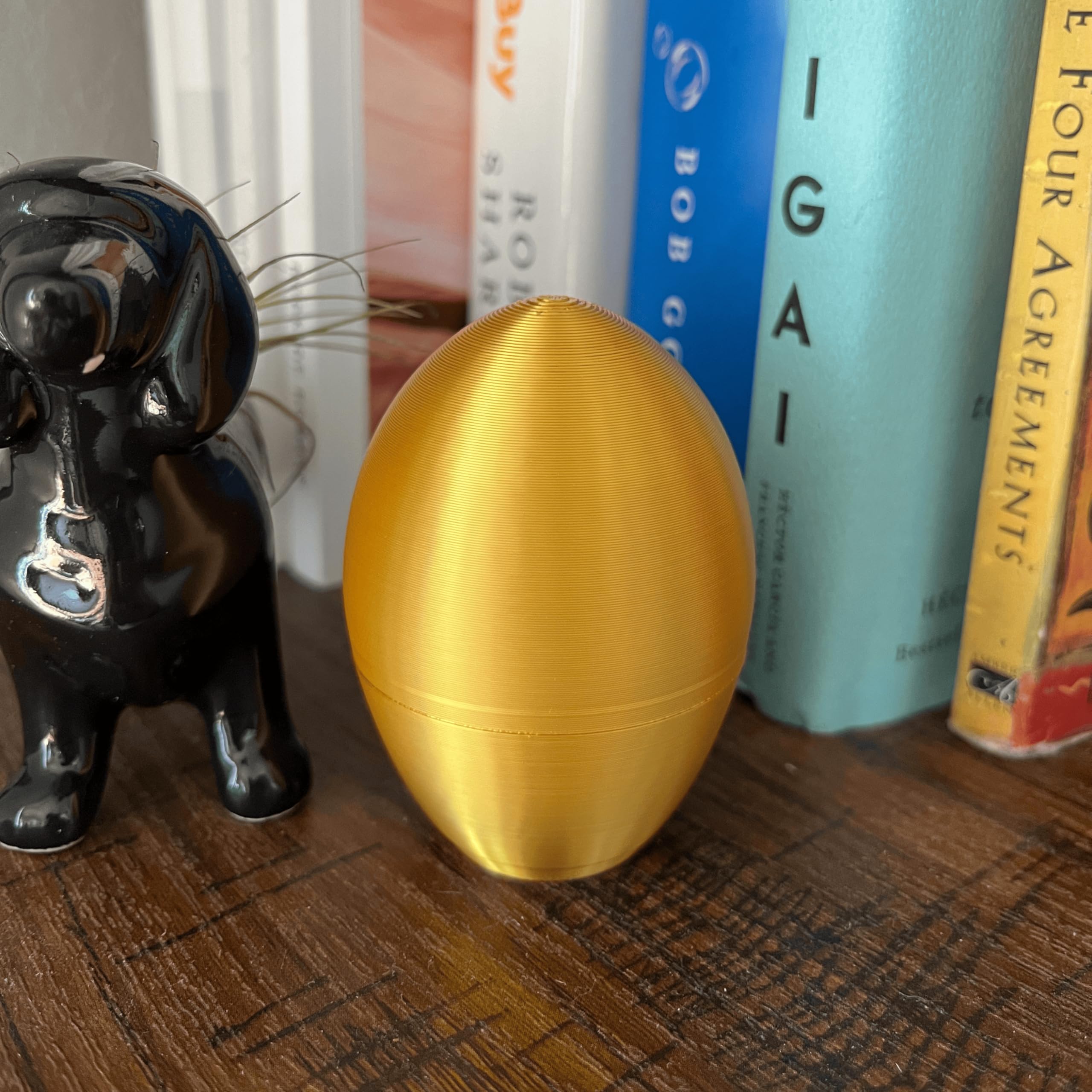 Middle Finger Easter Egg – Funny Adult Easter Gag Gift, Flip Off Prank Egg for Adults, Coworkers & Friends – Hilarious Easter Basket Stuffer & Novelty Easter Decor (Shiny Gold, 1 Pack)