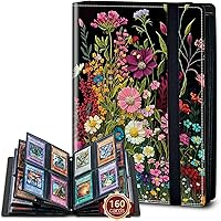 Vista 37 de Rossy Carpeta de 4 bolsillos, 400 tarjetas, álbum de colección comercial, bolsillos de doble cara, para deportes, béisbol, cerdo rosa