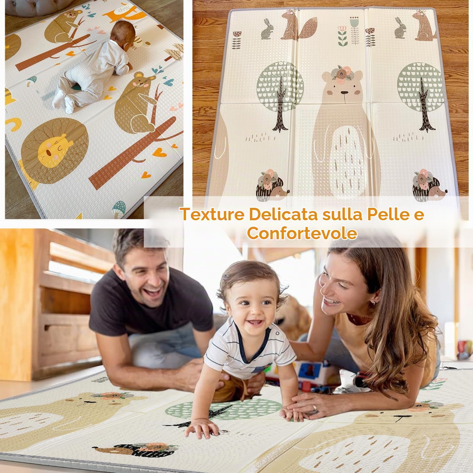 Tappetino da Gioco Play mat Playmats baby Pieghevole per Bambini