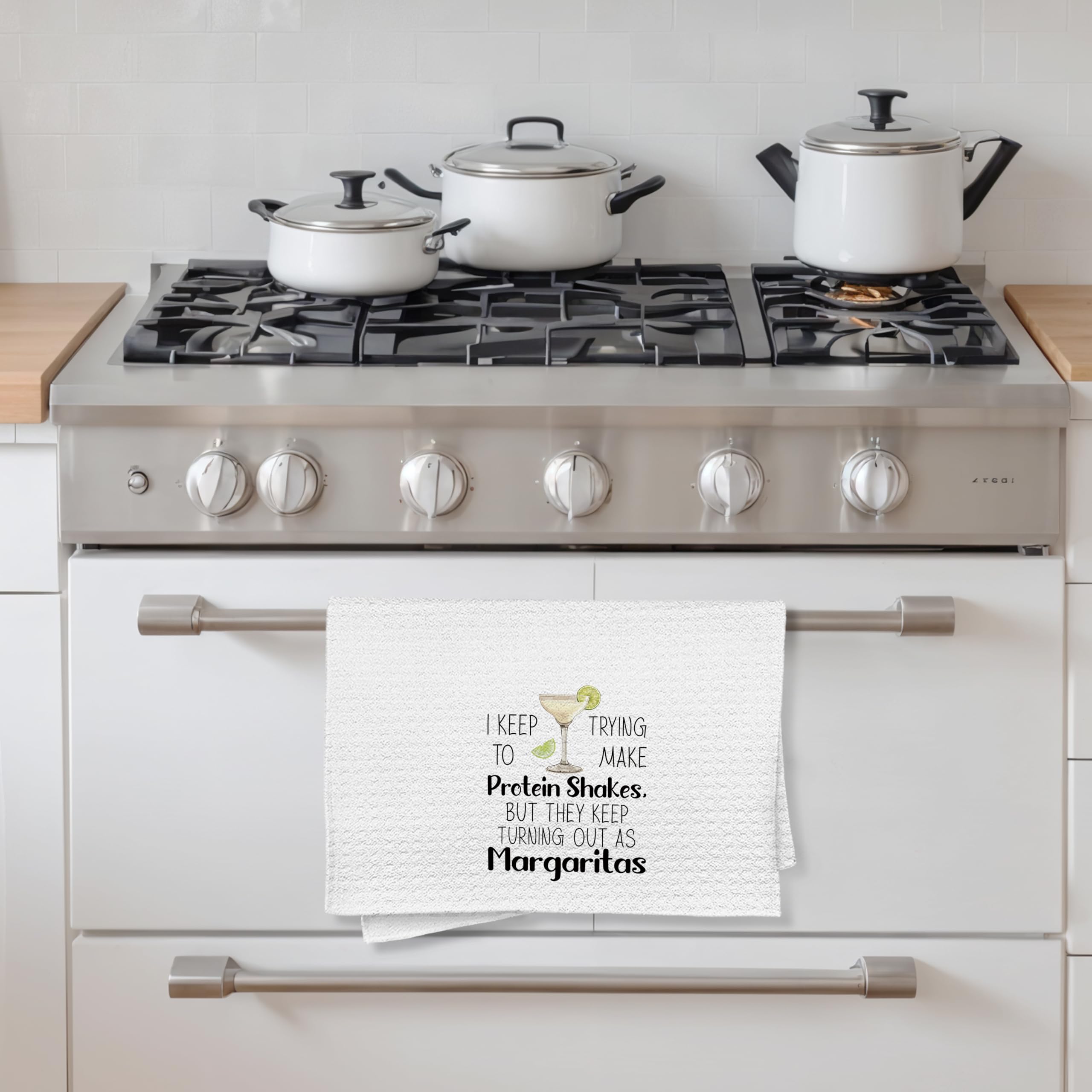 Funny Margarita Gifts Kitchen Towels, Funny Dish Tea Bar Towels for Kitchen Home Bar, Margarita Decor, 16x24 Inches