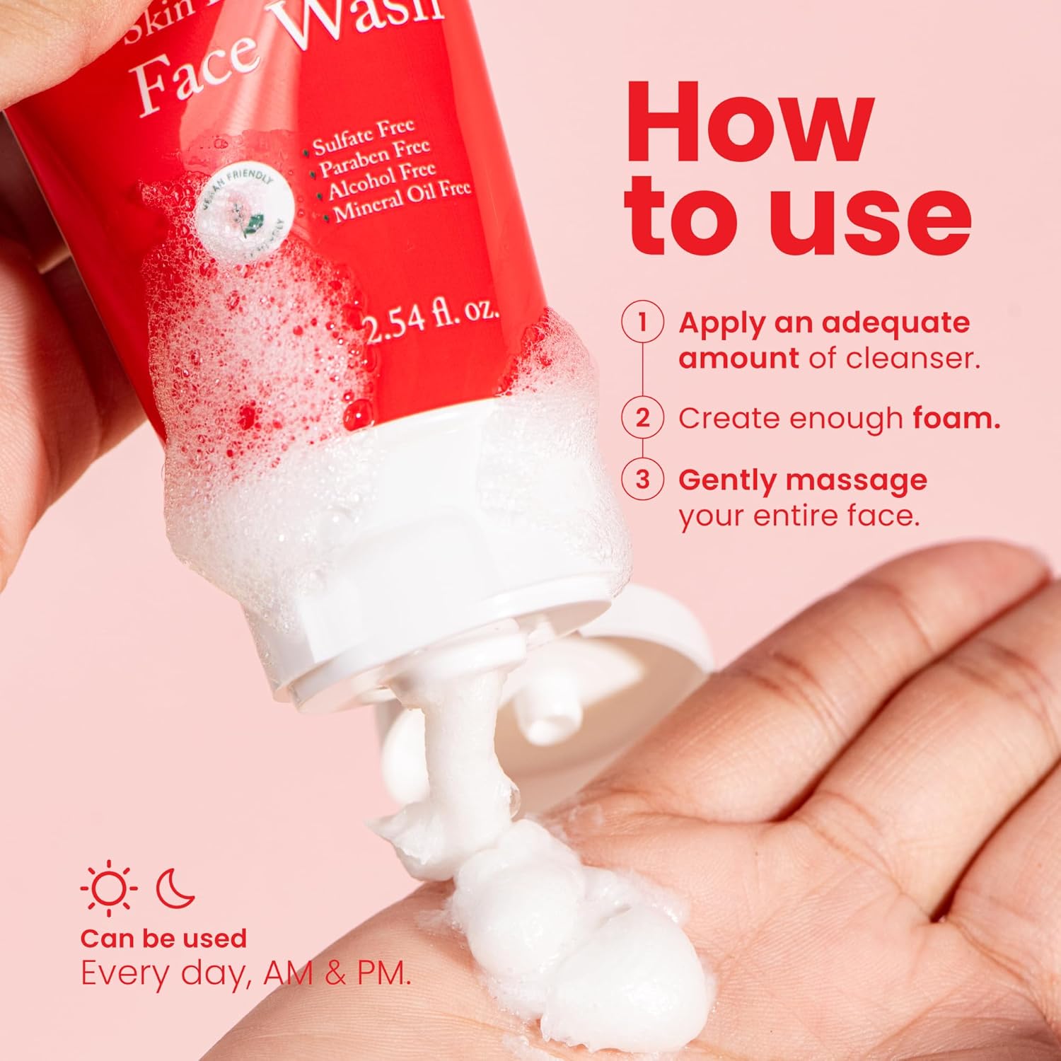 Koji White Kojic Acid Skin Brightening Face Wash for Exfoliating Face, Hydrating Face Moisturizer, Vegan Face Wash, Even Skin Tone with Vitamin C, Flower Extracts, Vitamin E, 2.54 Fl Oz - Image 8