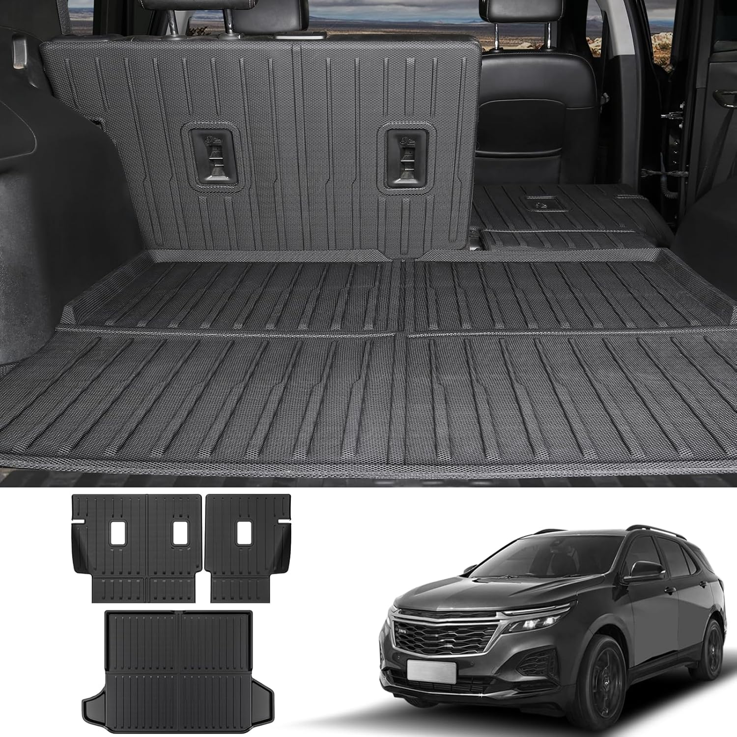 CARESA Cargo Liner and Back Seat Cover Protector for Chevy