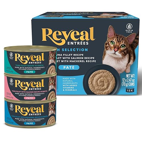 Reveal Entrées Natural Wet Cat Food Paté, Grain-Free with Added