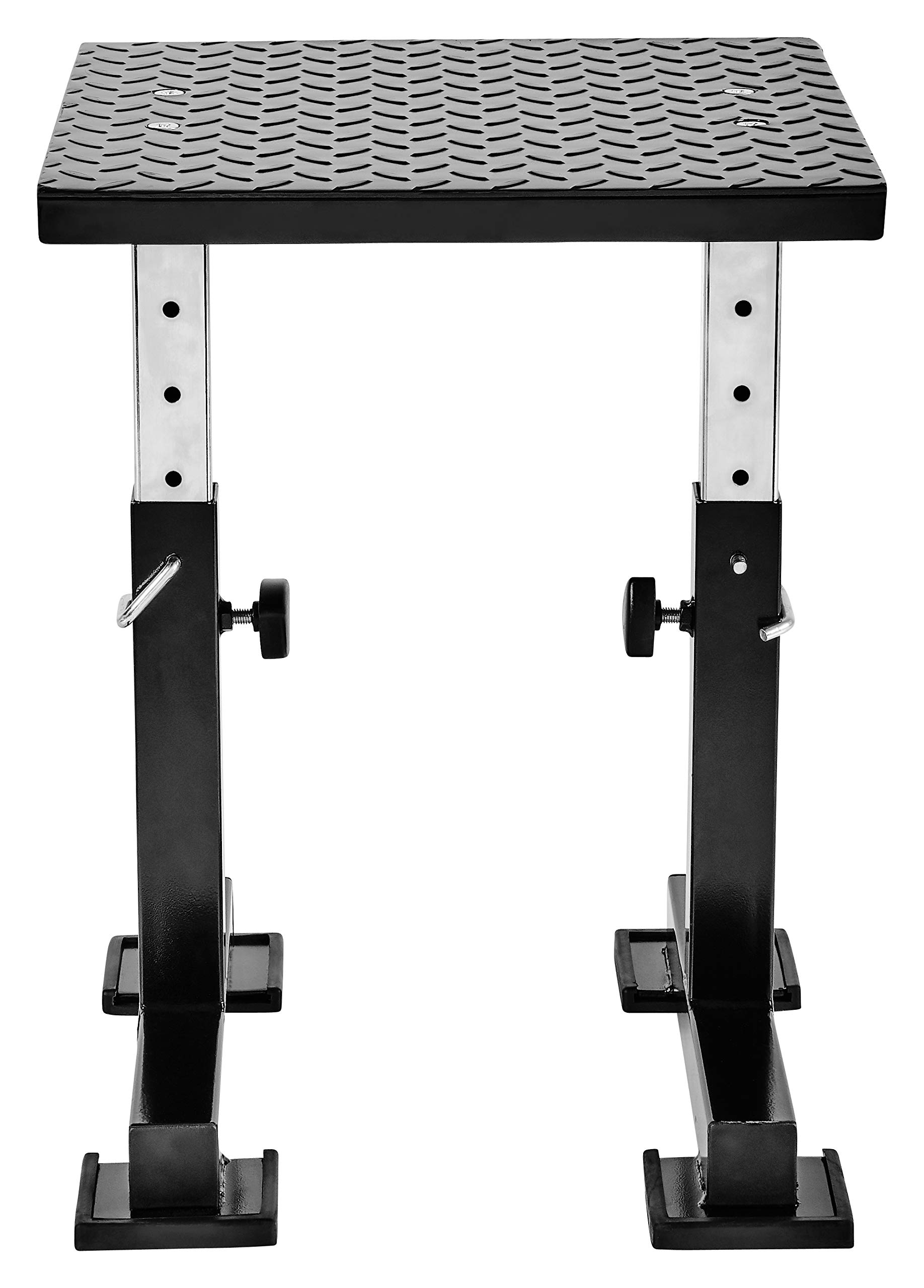 Bad Company höhenverstellbare Plyo-Box I Rutschfester Sprungkasten aus Stahl in Schwarz I Max. Gewichtsbelastung bis zu 300 kg I BCA-133