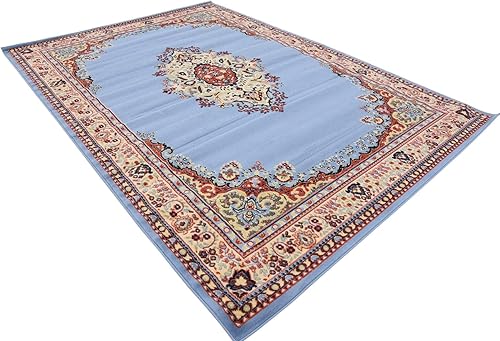 Vista 14 de Unique Loom Reza Collection- Alfombra, Polipropileno, Marrón Marrón/ marfil