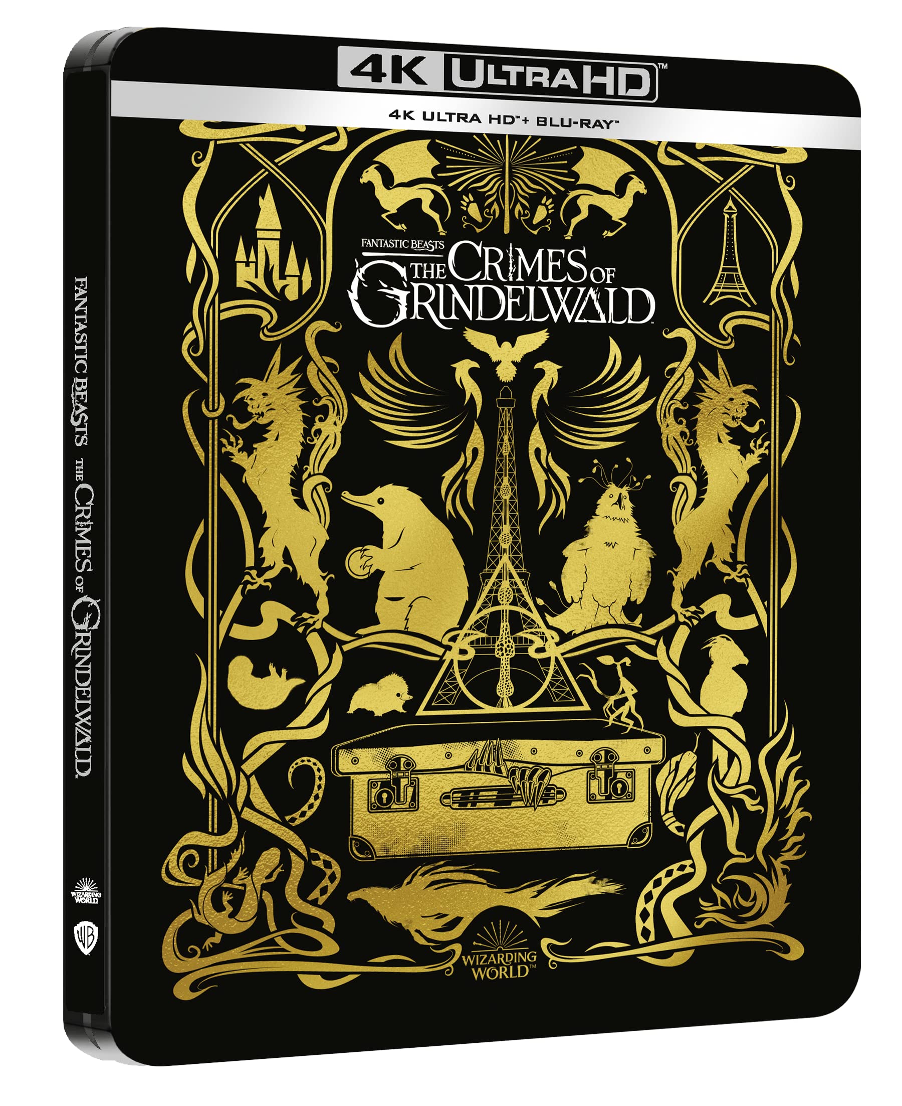 ANIMALI FANTASTICI E I CRIMINI DI GRINDELWALD Steelbook (4K Ultra HD + Blu-Ray)