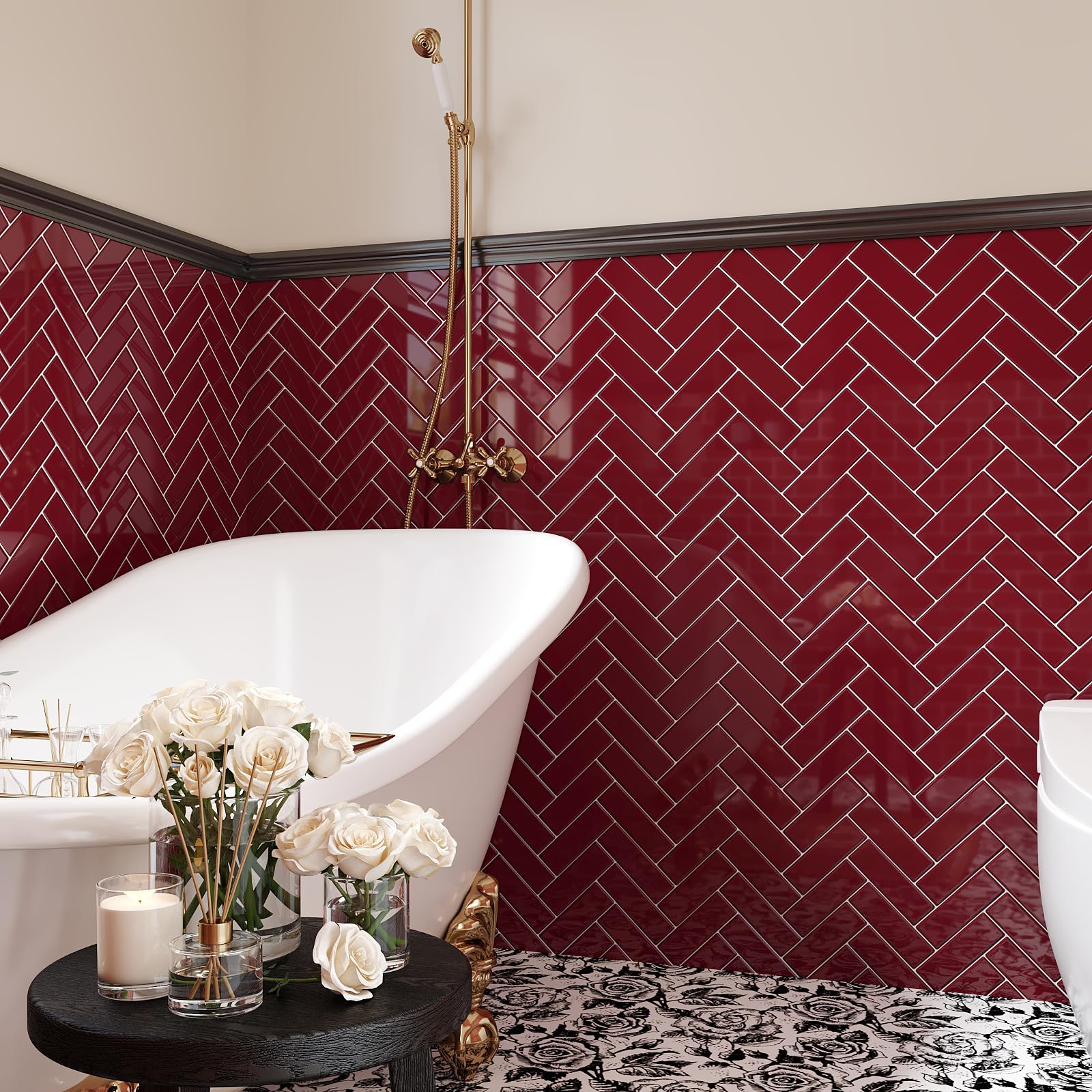 Carrelage Adhesif Mural Salle De Bain Pas Cher