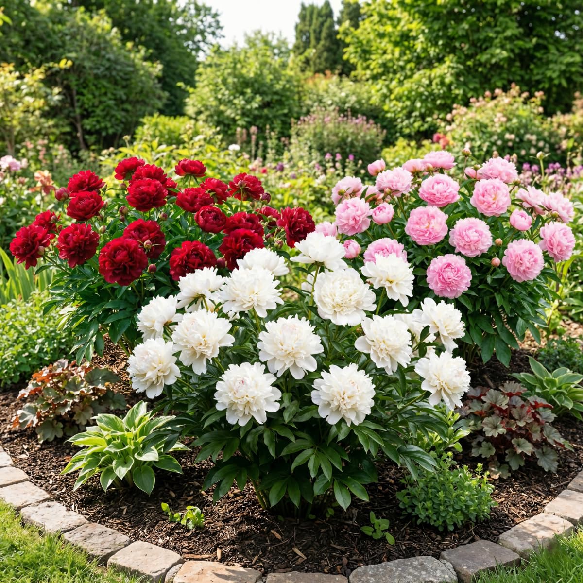 Peony Passion Collection (3 plants), mix of 3 hybrid varieties and
