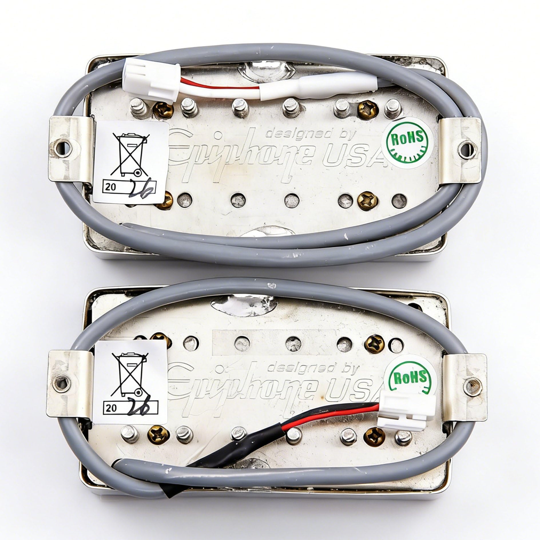 ProBucker Alnico 2 Classic Vintage Humbucker Pastillas Puente y Cuello 2 Núcleos Alambre Cromo