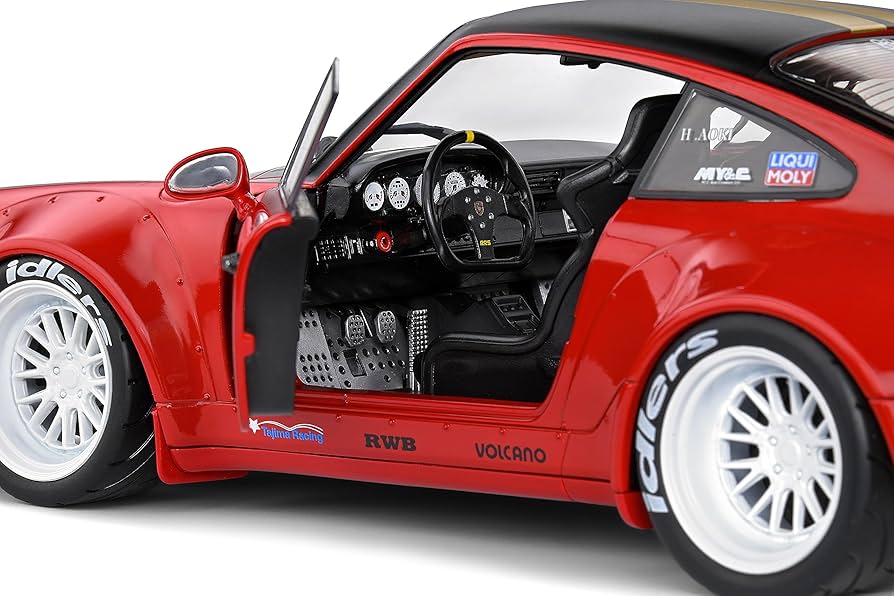 Solido RWB930 1/18 イエロー Solido 2023 Porsche RWB Bodykit Midas touch Yellow 1/18