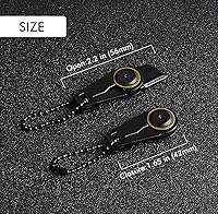 Vista 3 de (2 paquetes) Mini cuchillo con cremallera/supervivencia al aire libre EDC Gadget/llavero colgante cuchillo de bolsillo