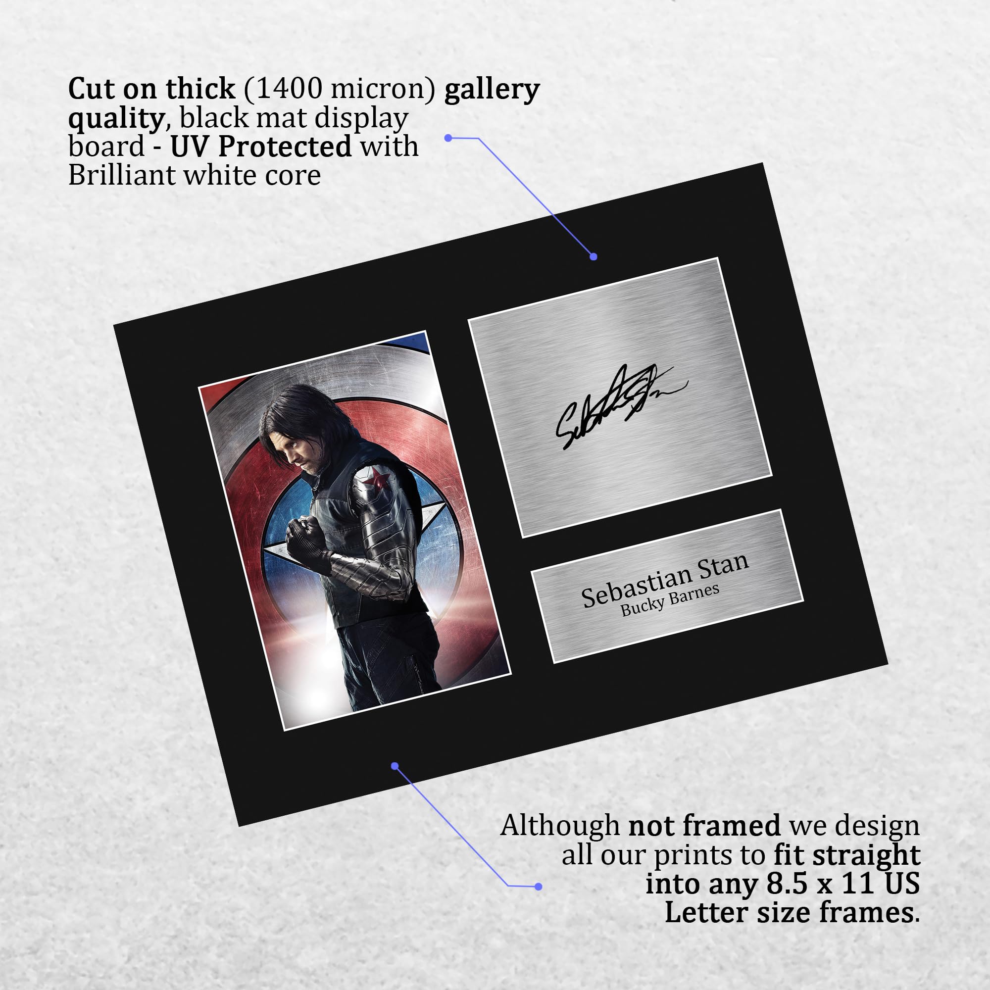 Amazon.com: HWC Trading Sebastian Stan Bucky Barnes Gifts Printed 
