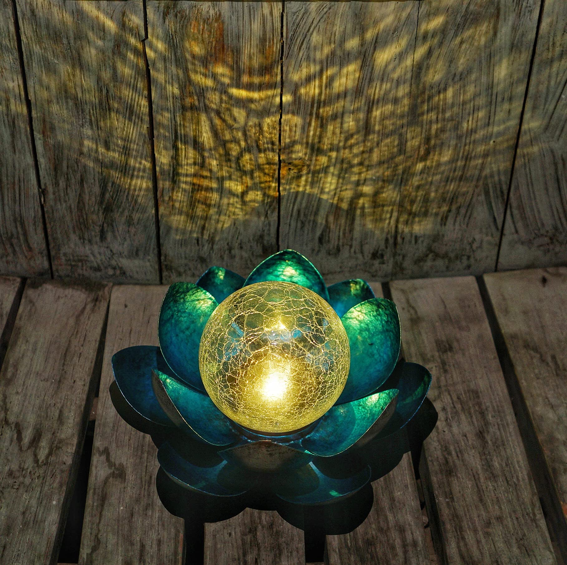 Lot De 2 Grandes Lampes Solaires En Forme De Globe En Verre