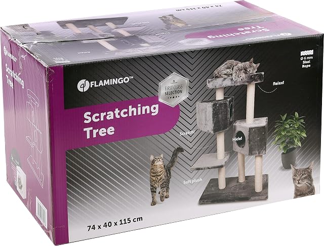 Foto 2 de 4 de Kresko Cat Scratching Post Grey 74 x 40 x 115 cm