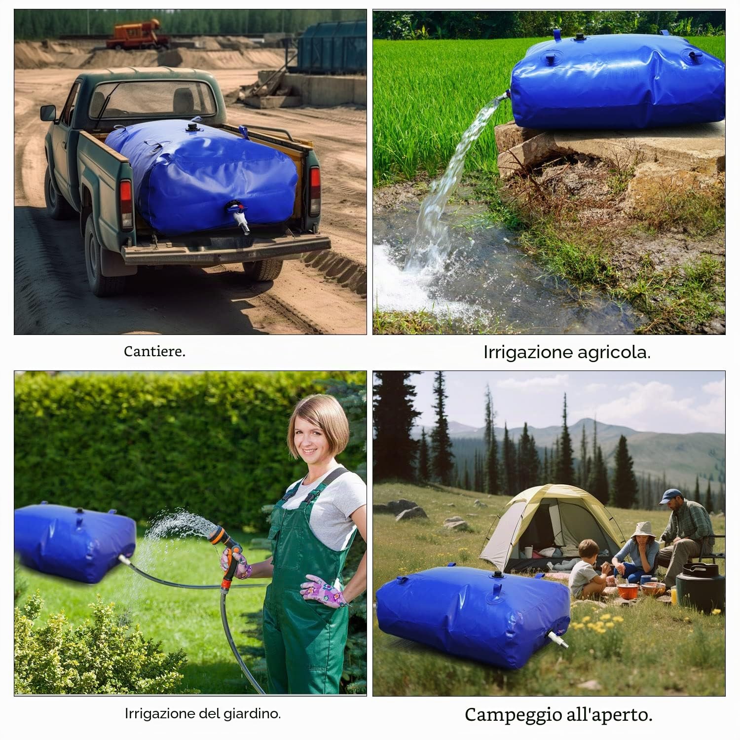 Drado Serbatoio D'Acqua Pieghevole Portatile di Grande Capacità Sacche Per Acqua, Essere Applicato a Approvvigionamento Idrico di Emergenza, Giardino, Agricoltura, Campeggio