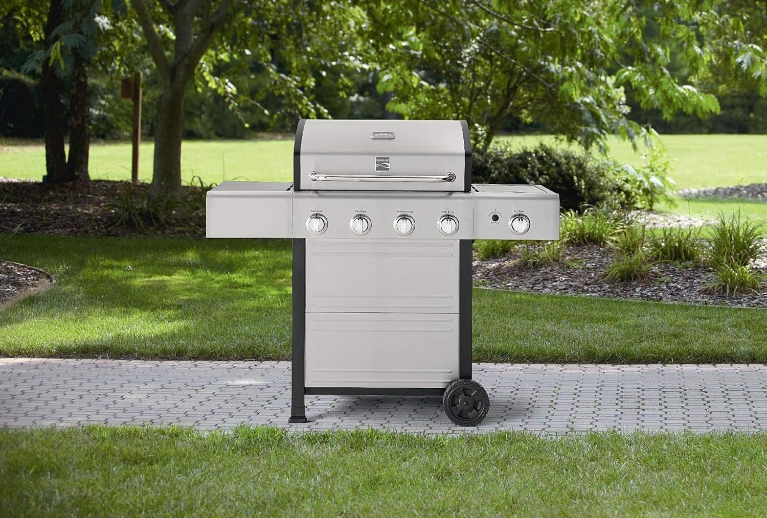 Hongso 17 inch Porcelain Coated Cast Iron Cooking Grids Grates Replacement for Nexgrill 720-0830H, Kenmore 41516106210 415.16106210 Gas Grill, Set of 2 (PCA192) : Patio, Lawn & Garden