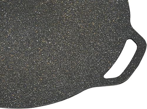 Miniatura 9 de Keenso Sartén coreana para barbacoa, parrilla redonda, revestimiento antiadherente de 6 capas, color negro