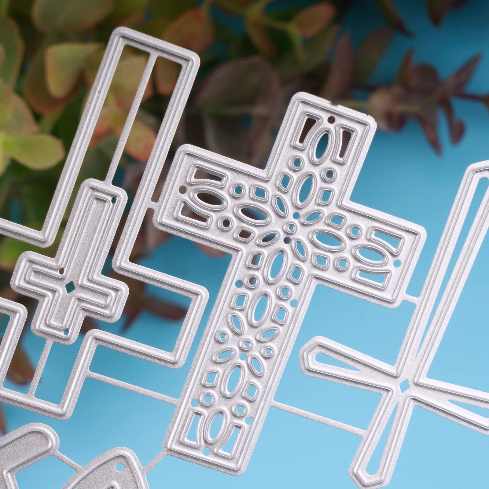 Fustella A Forma Di Croce Con Fiori Per Scrapbooking, Comunione E Cresima, Dimensioni 6,1x9,6 Cm, Fustellenshop