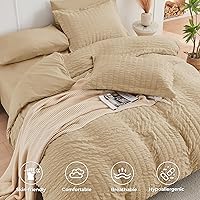 Vista 380 de HYMOKEGE - Juego de edredón tamaño king, color negro y rojo, de sirsaca, de 7 piezas, para todas las estaciones, en una bolsa, para dormitorio