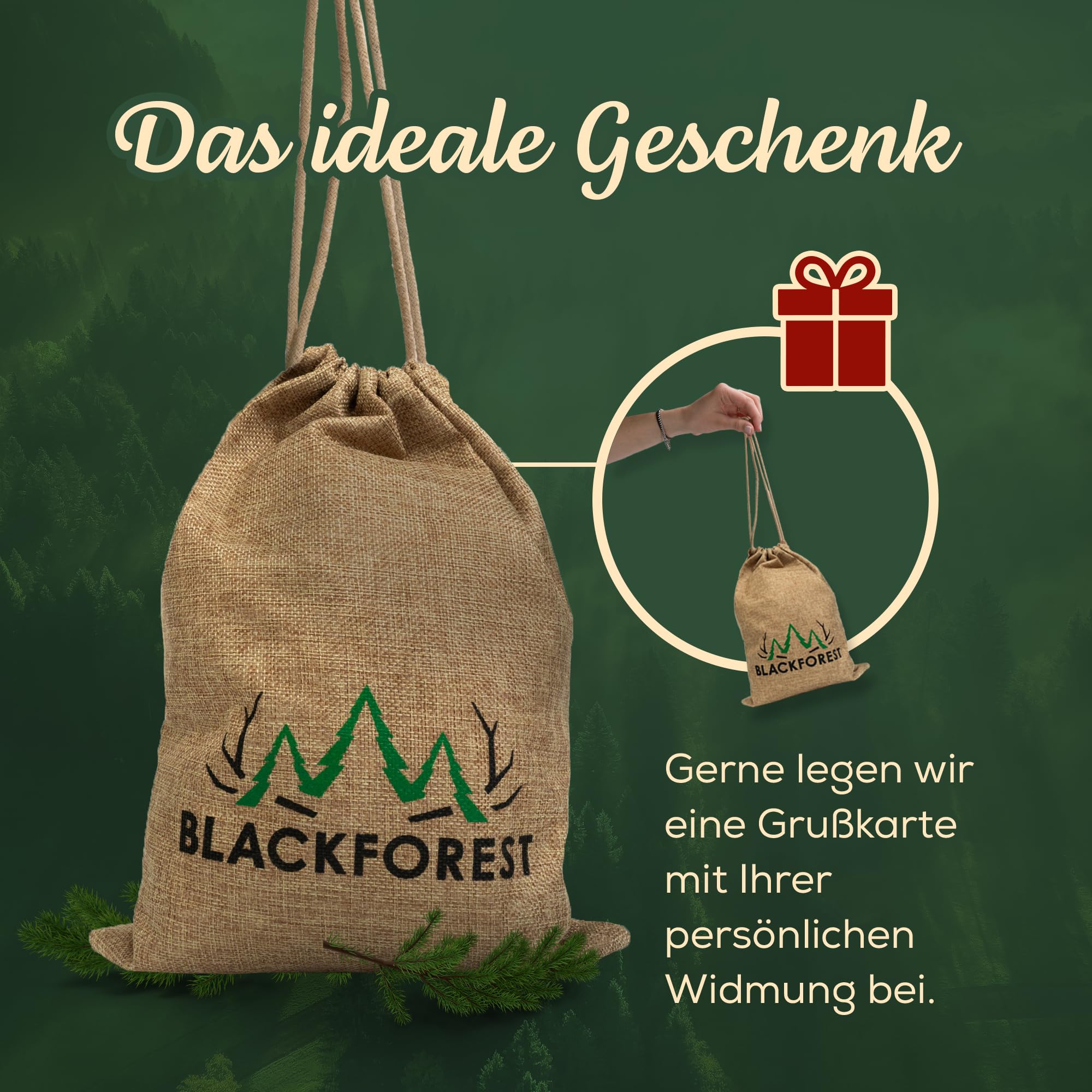 Schwarzwald Metzgerei Geschenkkorb 9-teilig im Leinentäschle mit traditionellen Wurstspezialitäten