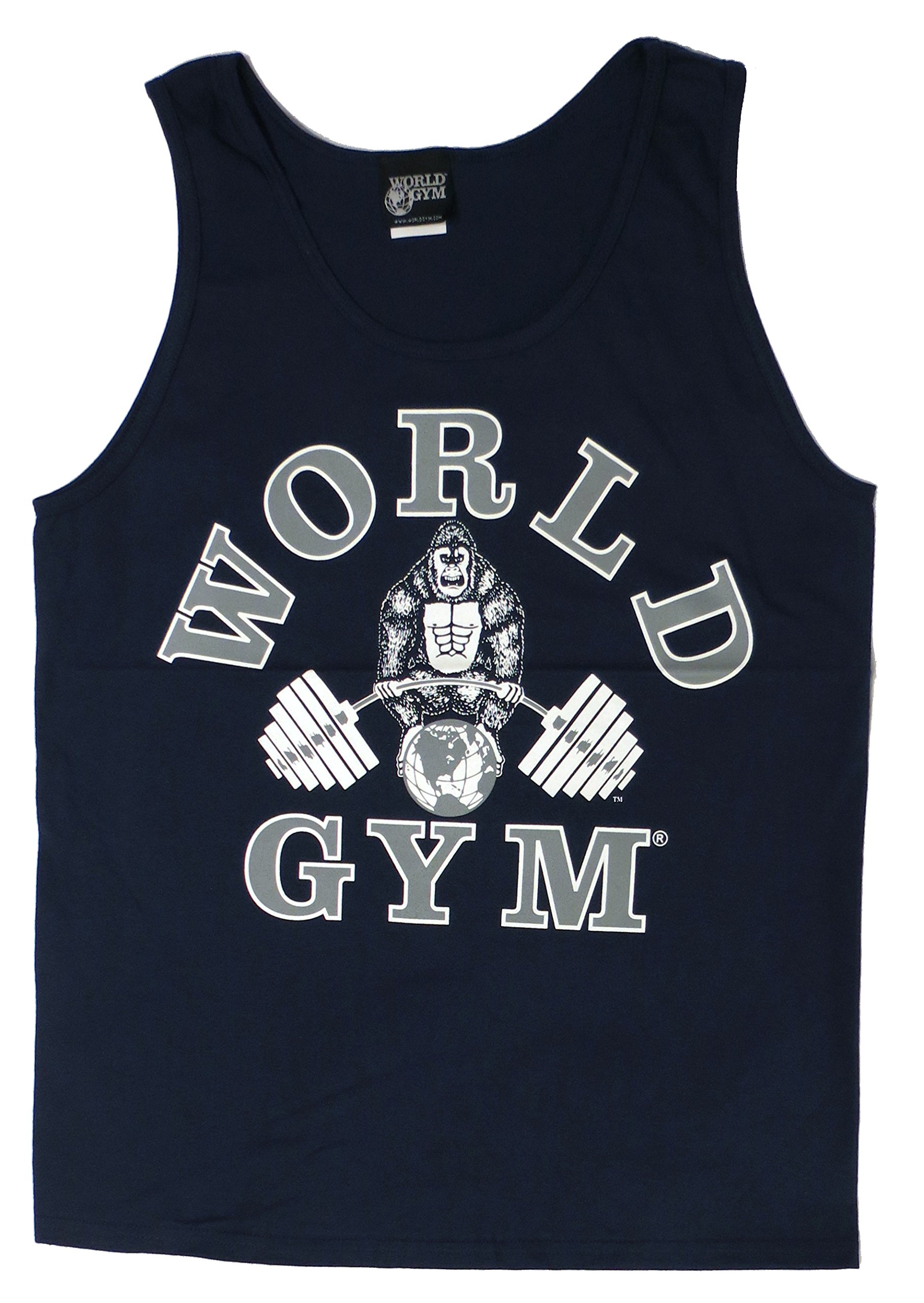 World Gym W321 Tank Top Athletic-Cut Classic Logo