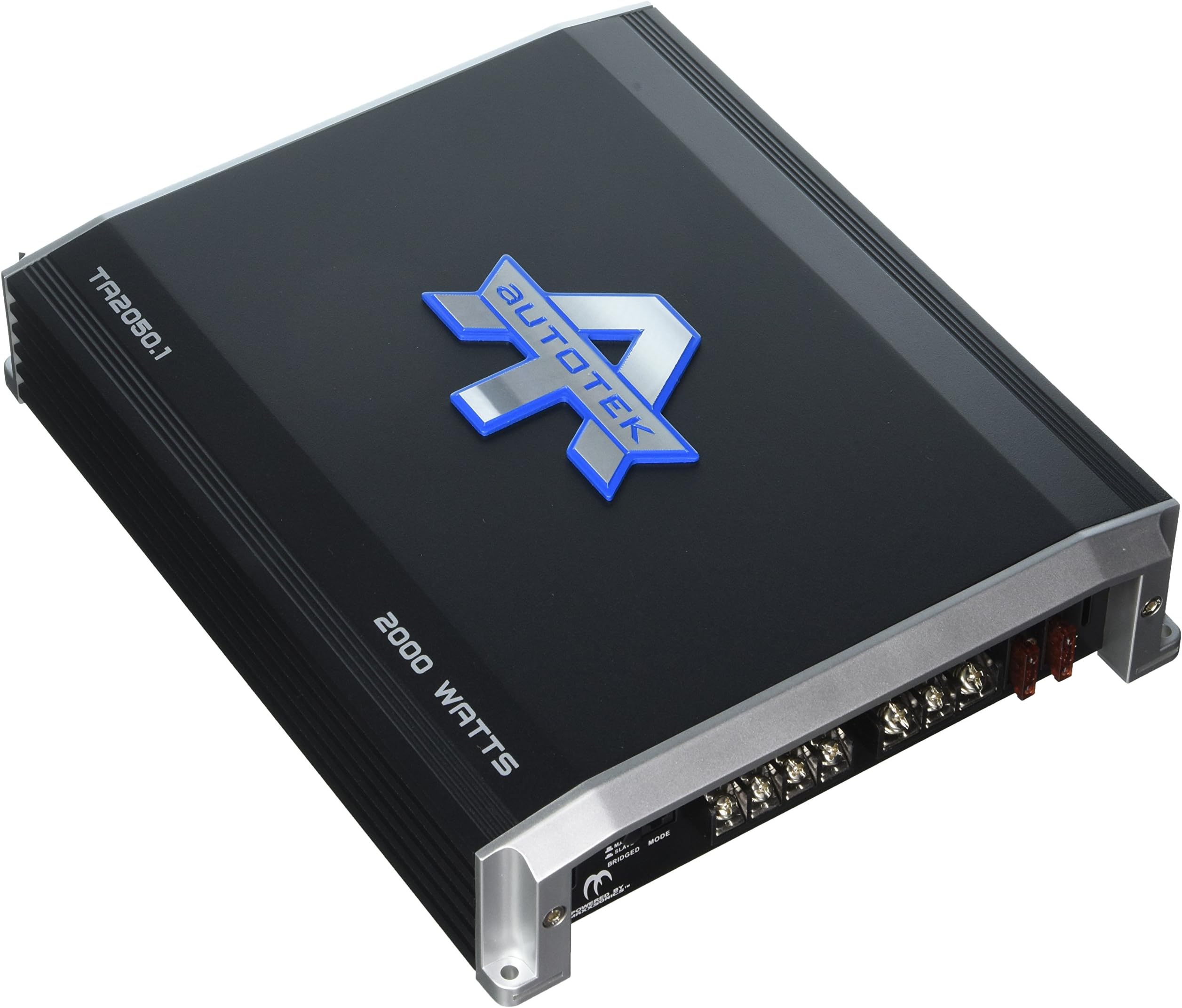 TA2050.1 TA Series 2 Channel Car Audio Amplifier (Black) – Class A/B Amp, 1000 Watt, Bass Remote Included, Marine Grade Protection