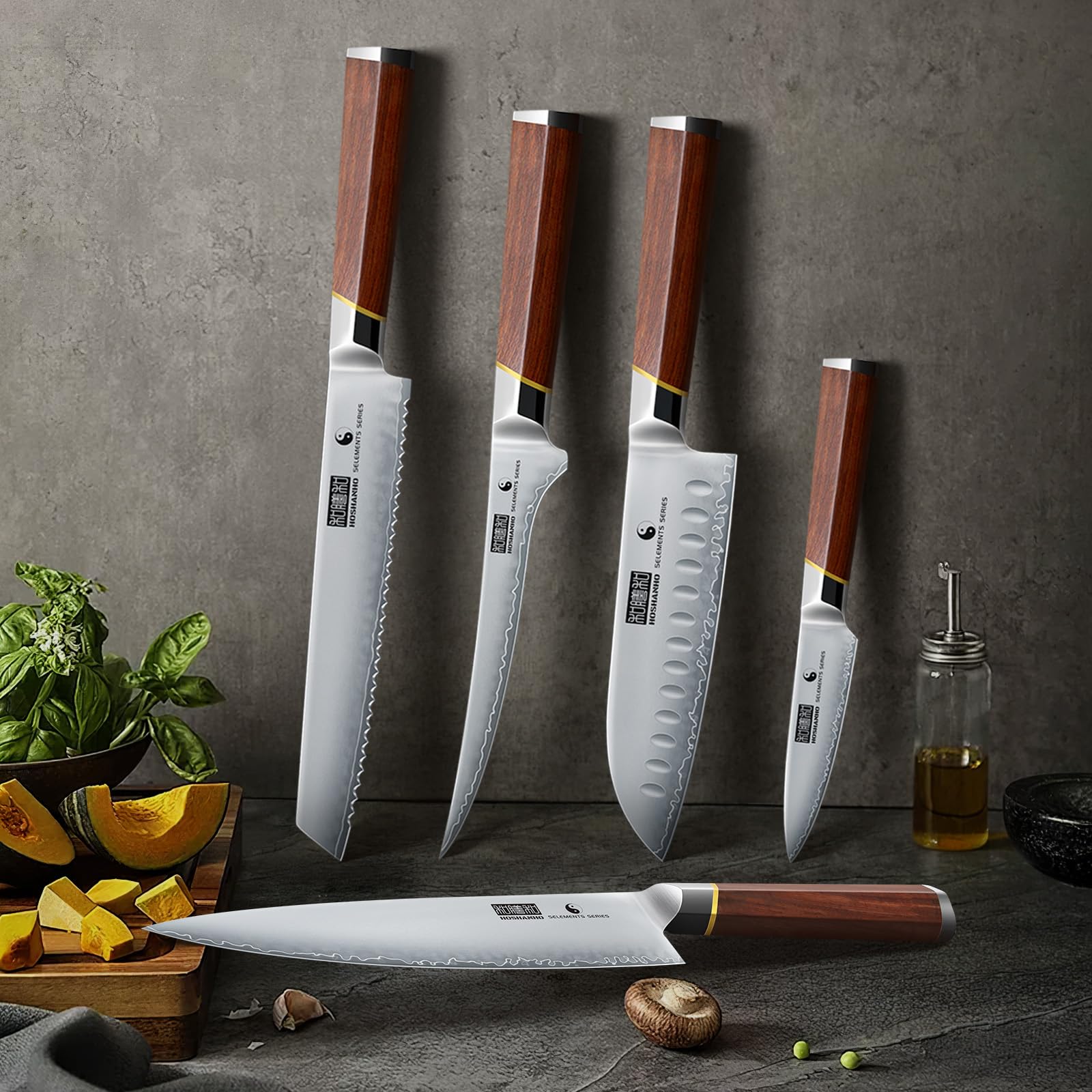 HOSHANHO 5-Piece Knife Set - Razor Sharp Kitchen Knives -6 HOSHANHO 5-Piece Knife Set - Razor Sharp Kitchen Knives -6