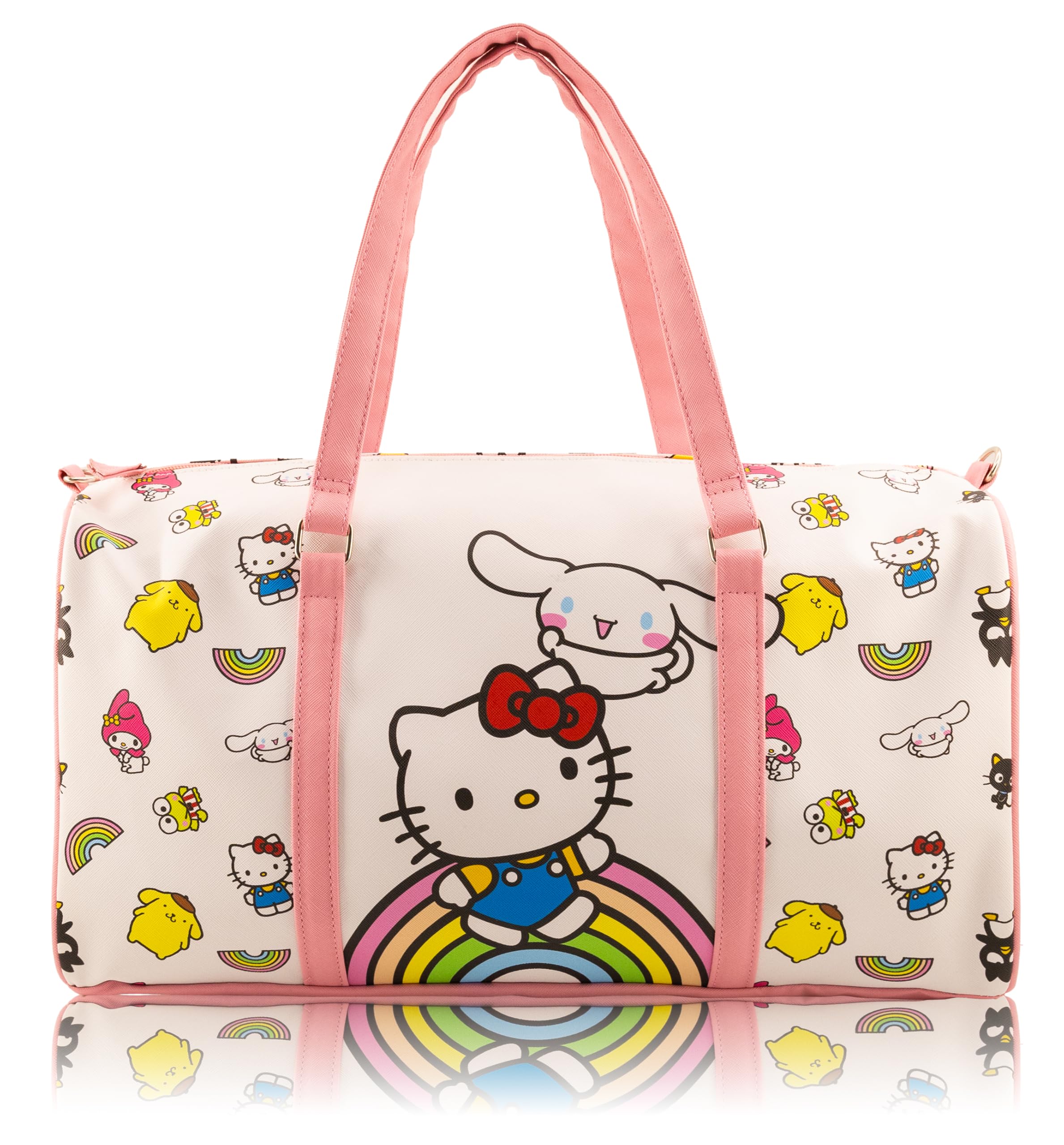 Stitch, Minnie, Mickey, Pooh, Harry Potter, or Jack Skellington 16" Leather Mini Travel Bag, Duffle Bag, Overnight Bag