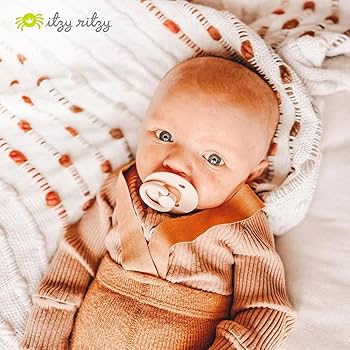 Itzy Ritzy Natural Rubber Pacifiers - Soothing Comfort Newborns.