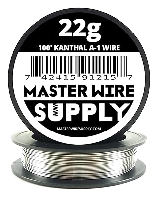 Kanthal A1-100 - 22 Gauge Wire - 100ft - 0.65mm - 0.025in - Made in USA - Master Wire Supply