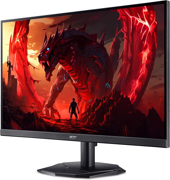 acer Nitro KG242YX1bmiipfx, Écran PC Gaming 23.8" FullHD IPS, 200Hz (1920x1080, 16:9, AMD FreeSync Premium, 1ms (VRB), 250Nits, 2xHDMI 2.0/1xDP 1.2) Moniteur PC, Couleur Noir - 3