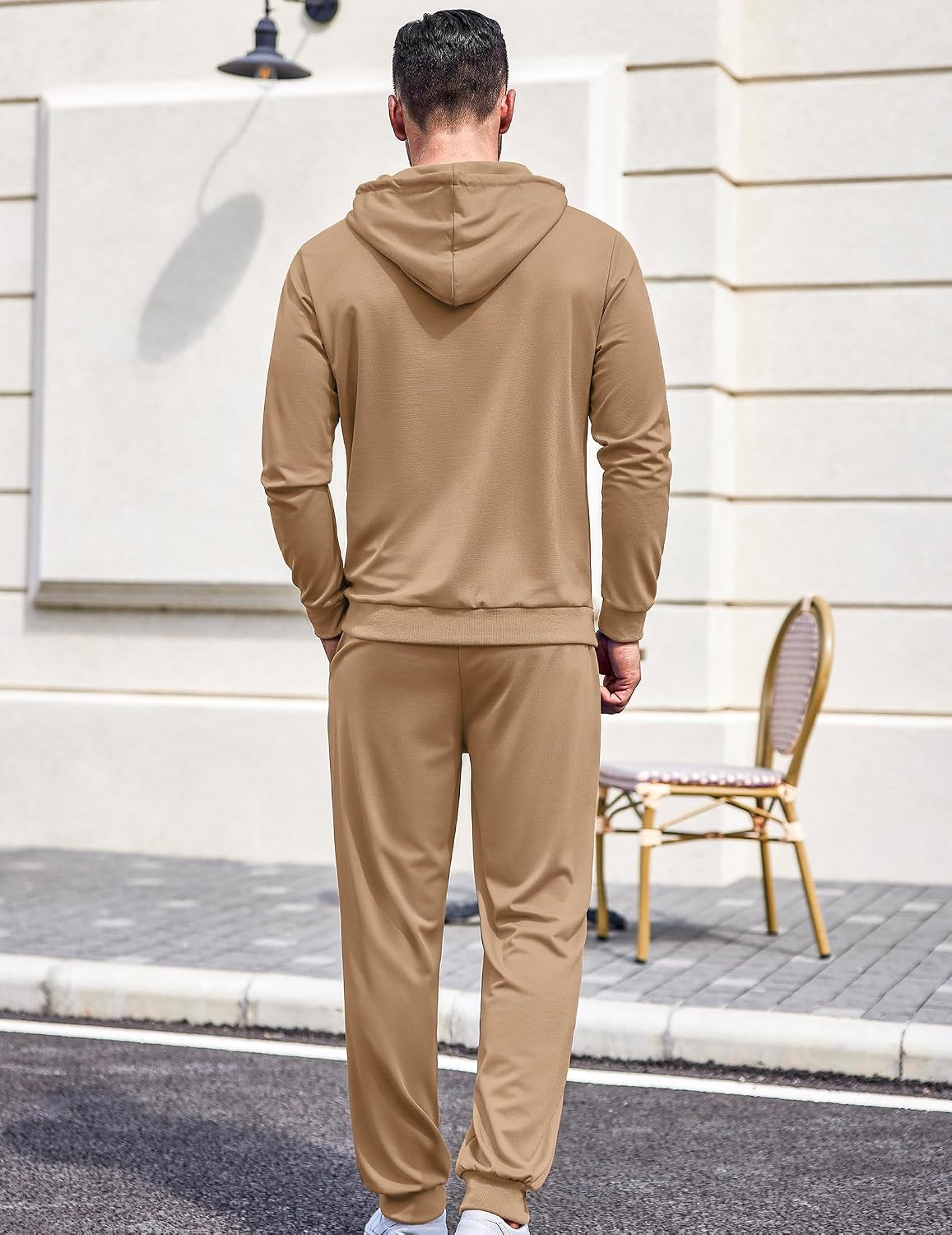 COOFANDY Sweatsuits for Men 2 Piece Tracksuit Casual Athletic Jogging Suit Hooded Set