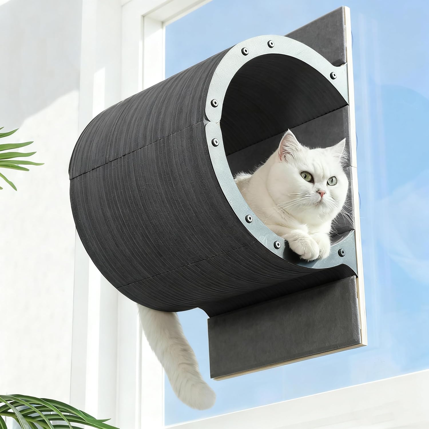 Cat Window Perch with Scratching Posts,Scratcher Winow Bed for Multiple Use for Indoor Cat Climbing