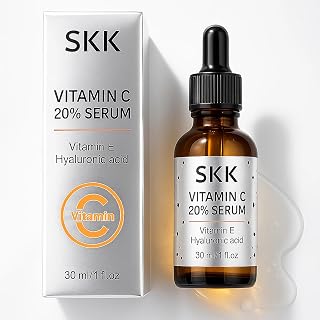 Vitamin C Face Serum with Hyaluronic Acid & Vitamin E, Brightening & Hydrating Facial Serums for All Skin Types – Skincare Gift for Women & Men – 1 fl oz