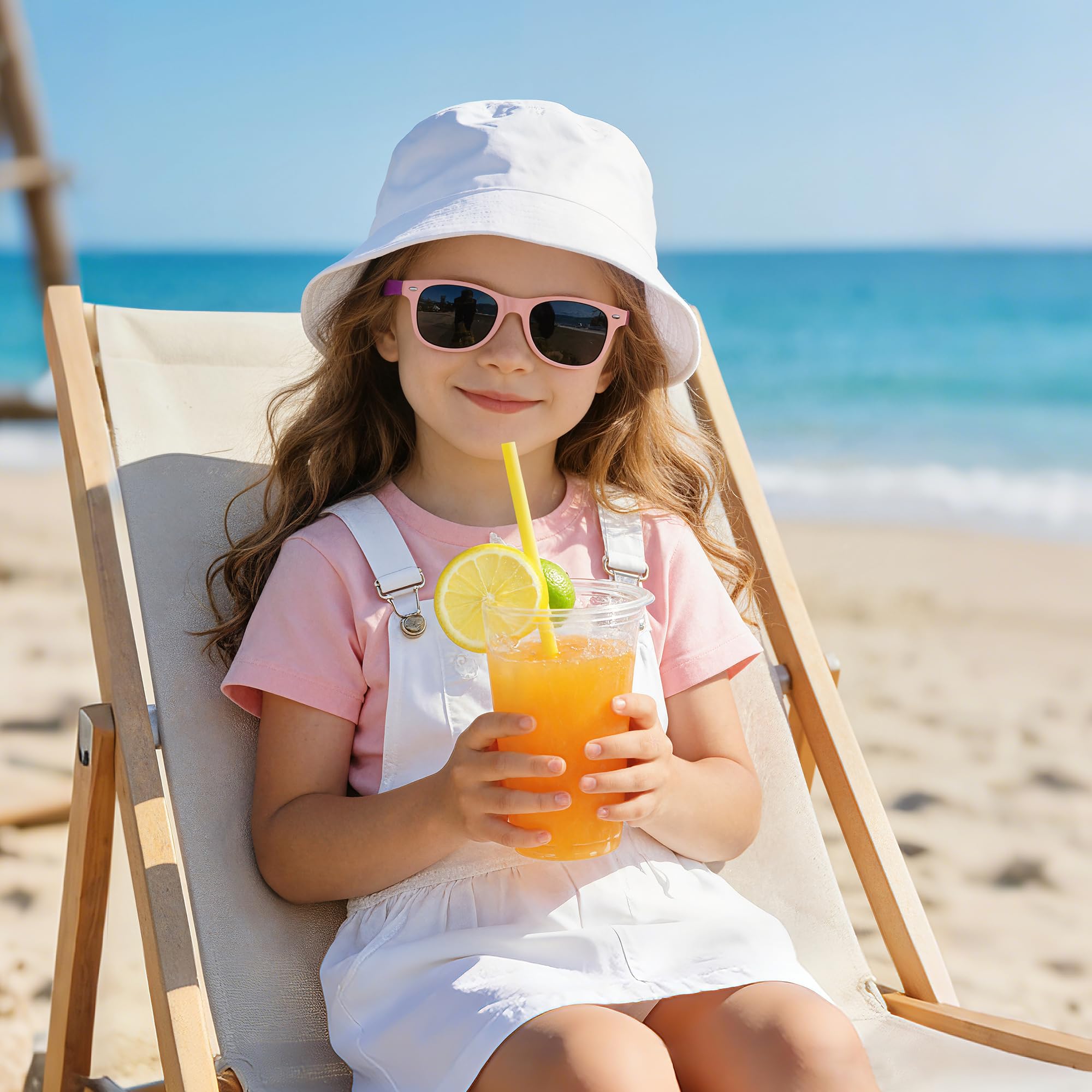 JASPIN Polarized Kids Sunglasses - Toddler Baby Sun Glasses for Girls Boys Age 3-9 with Flexible Frame UV Protection 3 Pack - 3