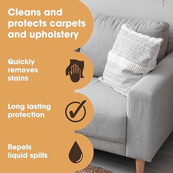 Furniture Clinic Fabric Care Kit, Clean, Protect & Prevent Liquid Stains