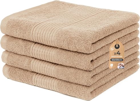 Cloud Pillow Hand Towel Set 50 x 100 cm 100% Cotton 500 g/m  Pack of 4