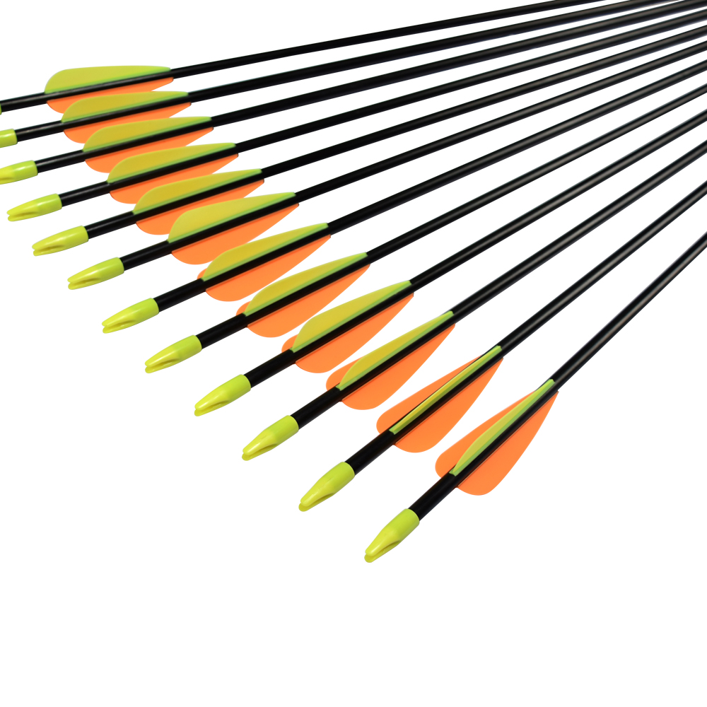NIKA ARCHERY Flèches à Ventouse 26-28 Pouces – Lot De 8, Fibre De Verre, Caoutchouc Souple, Pour Tir D'initiation