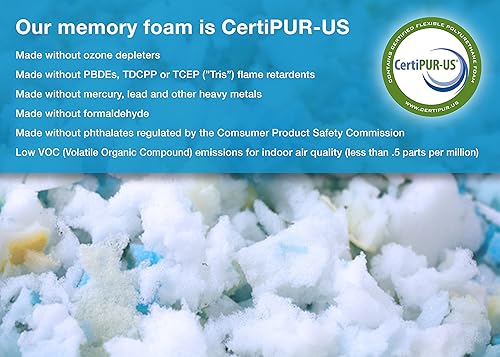 Miniatura 14 de Espuma viscoelástica desmenuzada para rellenar asientos puf, sillas, almohadas, cama de perros, almohadones y para manualidades Fabricada con 100 %