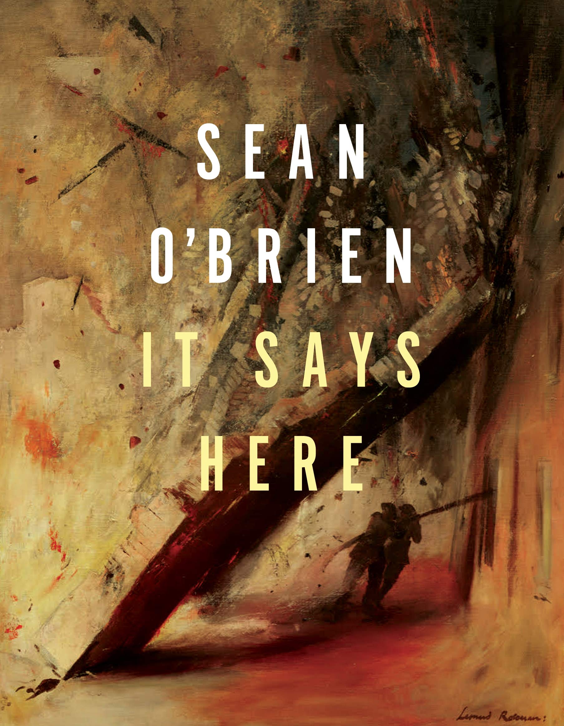 It Says Here by Sean O'Brien (Paperback Book)