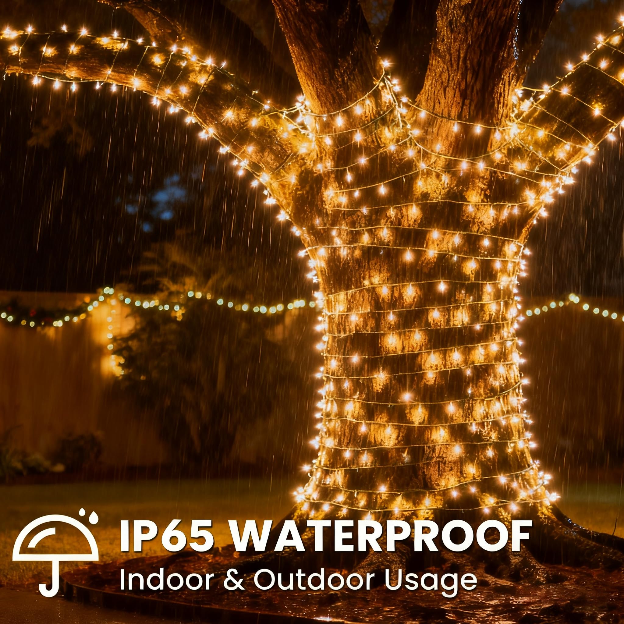Luci Albero di Natale, 30M 300LED Luci Natale Esterno Collegabile in Serie, Timer & IP65 Luci Natalizie da Esterno con Spina, 8 Modalità Luci Led Albero di Natale da Interno, Balcone, Catena Luminosa