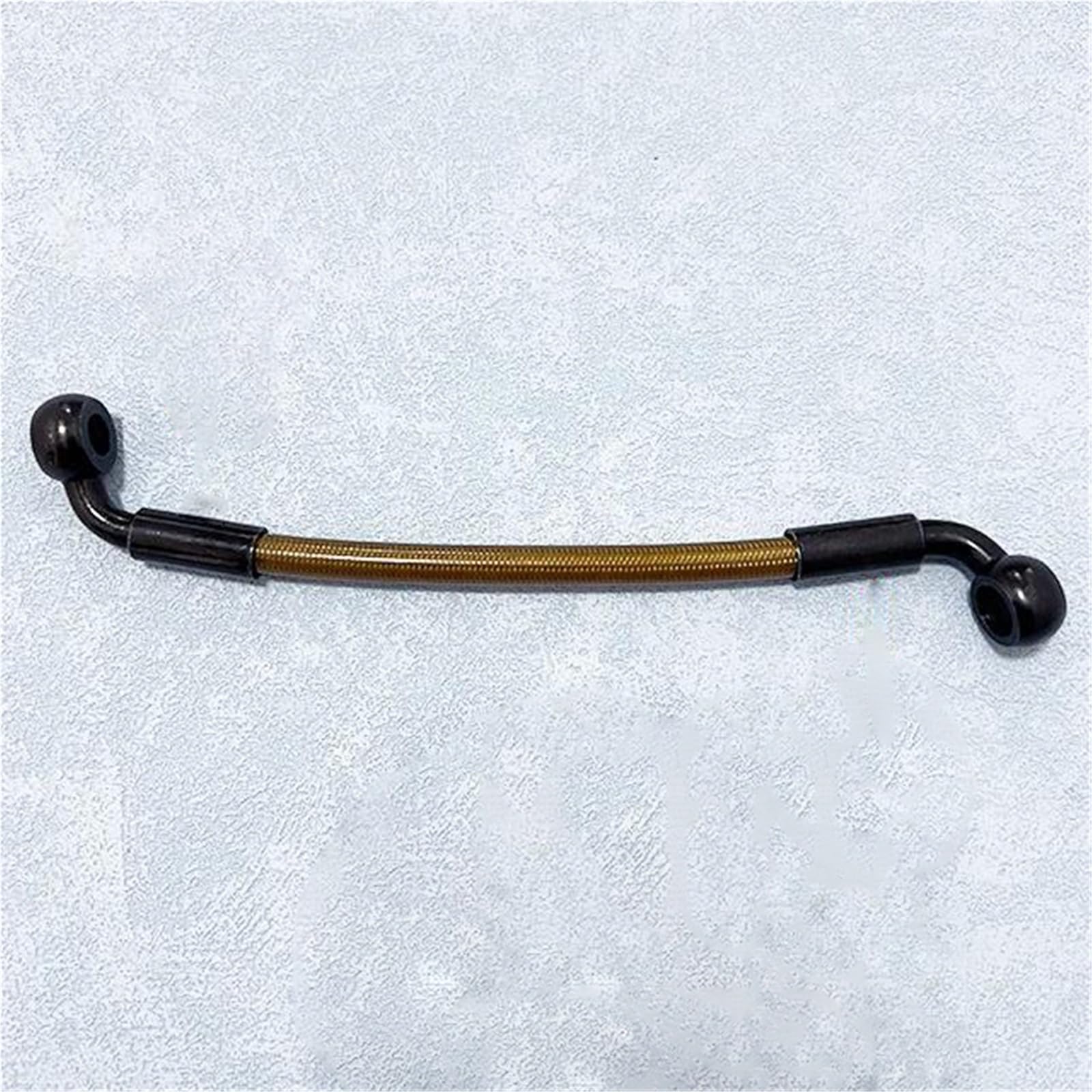 Motorcycle Brake Clutch Line M10 Banjo Motorcycle Hydraulic Brake Hose Braided Cable Oil Pipe 10CM-500CM 90°-90° Accessories(130CM)
