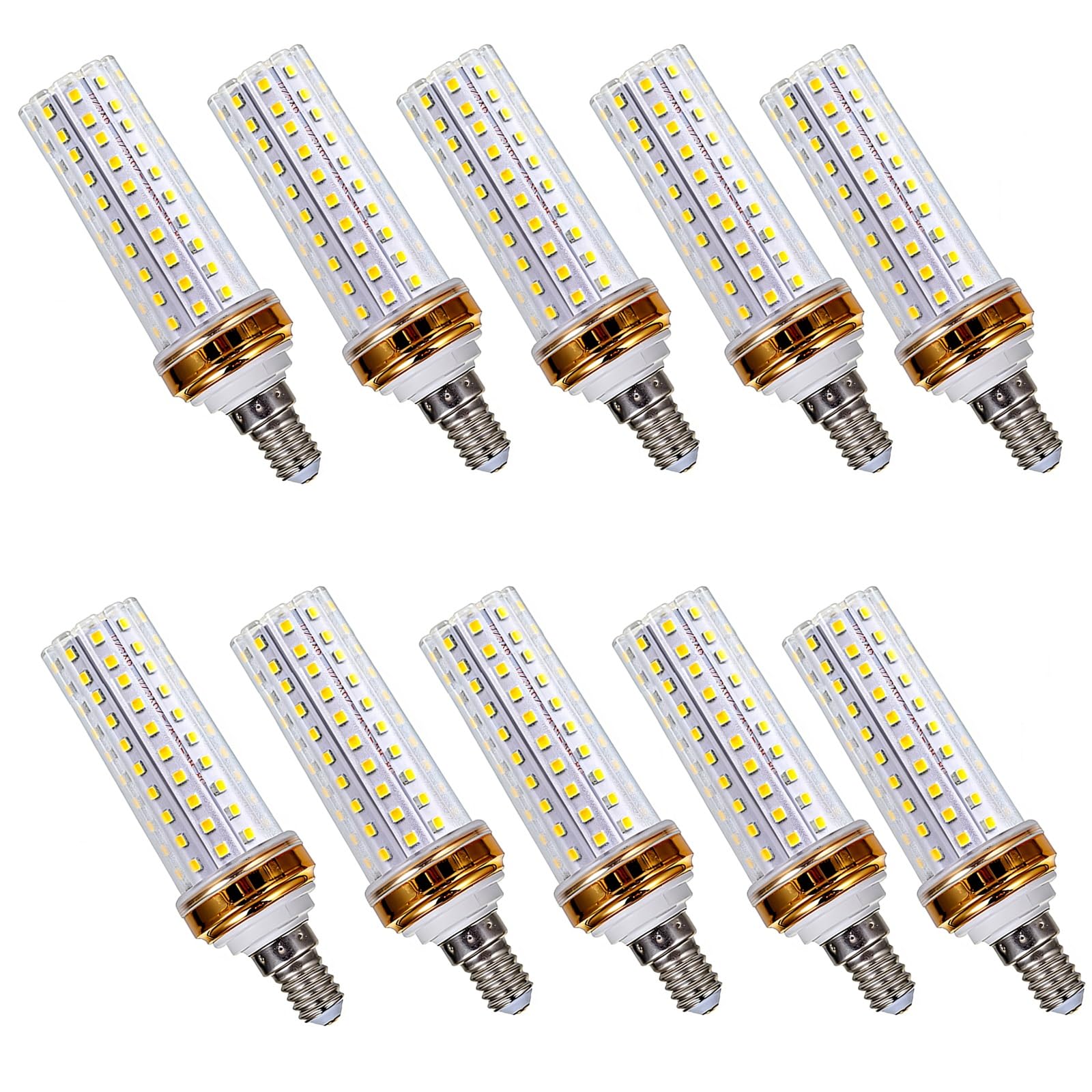 Bombillas LED E14 20W Equivalente A 200W Ahorro Energético Larga Vida Útil (CRI > 80) Sin Parpadeos 2000LM Para Salón Dormitorio Cocina Comedor No Regulable(Cool White 6000K,10 Pack)