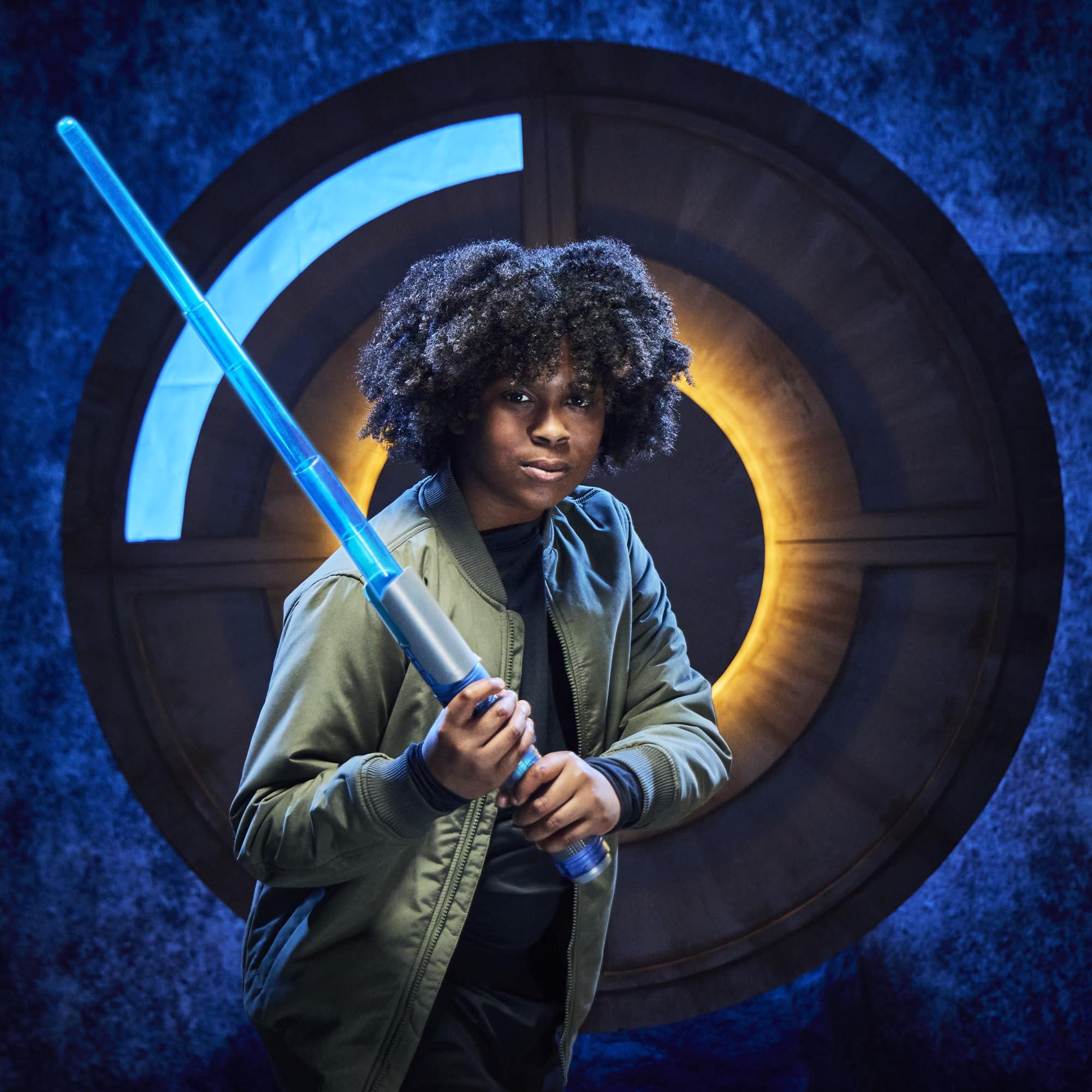 Star Wars Lightsaber Forge Kyber Core Cal Kestis, sabre laser électronique bleu personnalisable