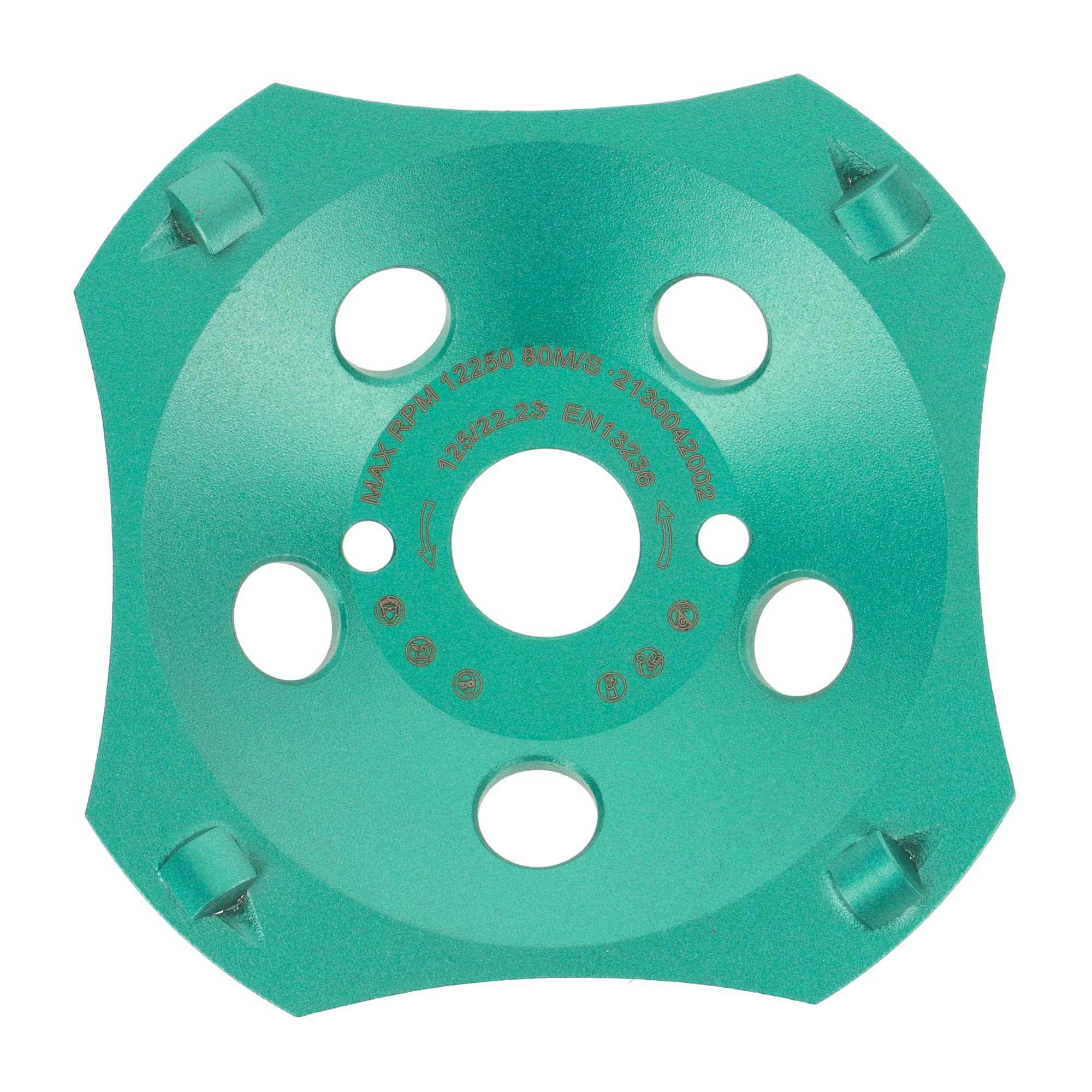 PRODIAMANT mola a tazza diamantata professionale PKD 125 mm x 22,2 mm 4 segmenti mola a tazza diamantata PDX829.793 125mm adatta a smerigliatrice angolare