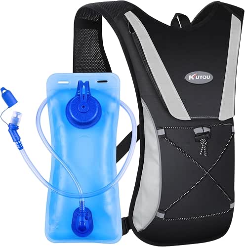 KUYOU Running Hydration Vest - Lightweight Insulated Hydration Backpack with