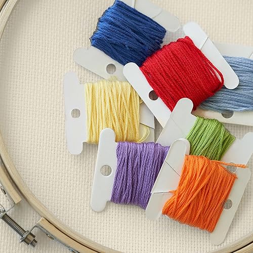 Vista 12 de Caydo 60 por 39 pulgadas, 14 unidades de tela clásica de reserva, tela de punto de cruz, color blanco, tamaño grande