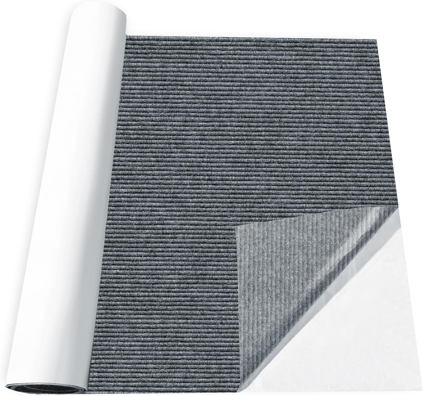 AEHISDHIE Self-Adhesive Waterproof Marine Boat Carpet 2.9x7.8 ft Gray Non-Slip Low-Pile for Boats RVs Outdoor